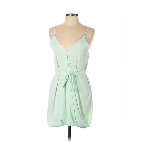 Assali Lavinia x REVOLVE Sleeveless Bow Mint Green V-Neck Mini Dress Large NWT - Picture 3 of 8